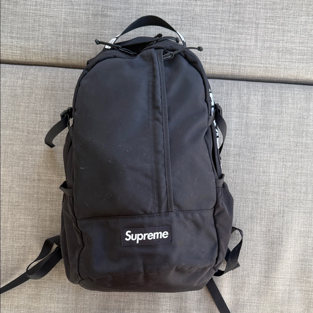 Supreme Black Everyday Backpack with Logo Patch
